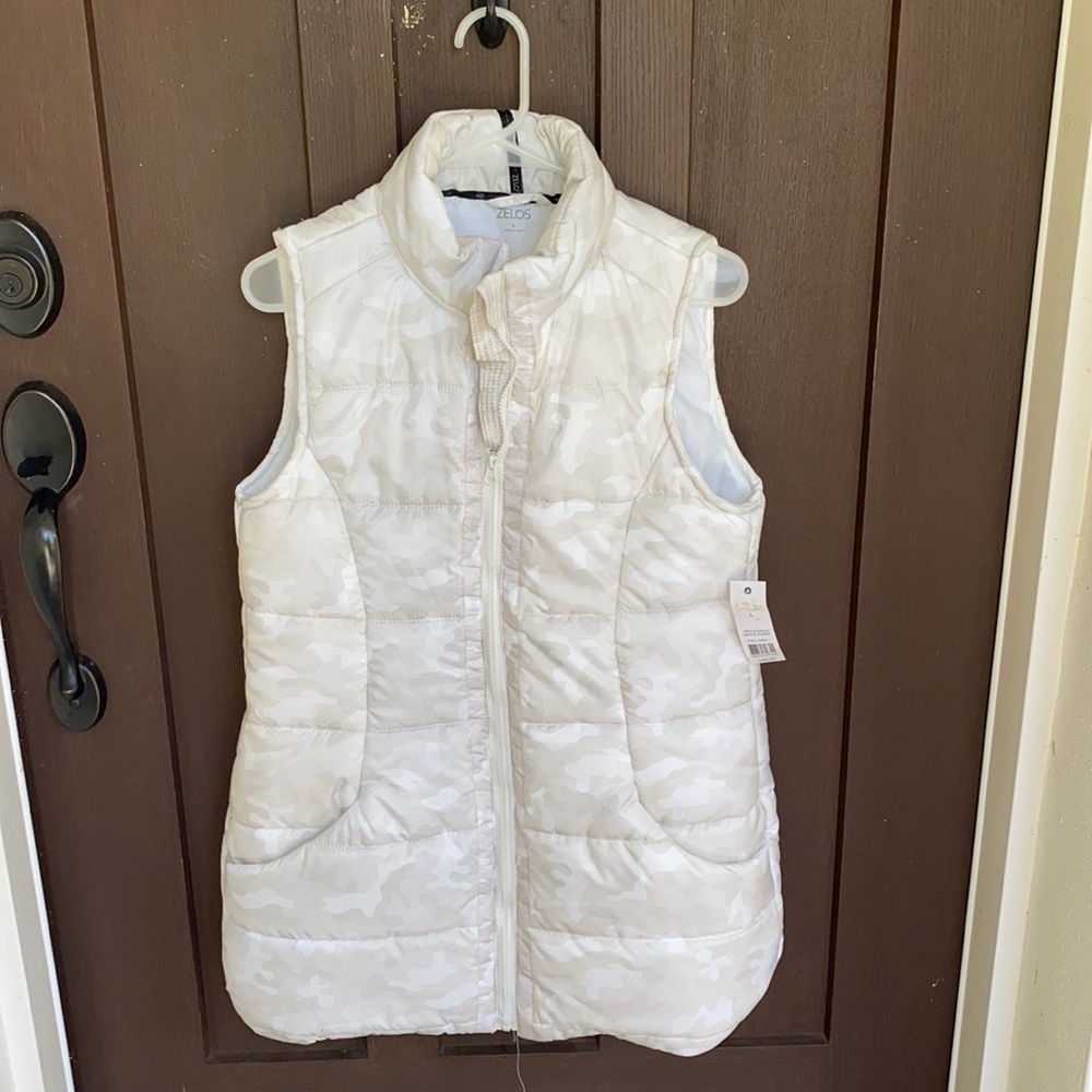 White Camouflage Zelos Vest - NWT